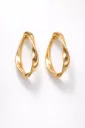 Eterna Twist Earrings (18K Real gold tone)
