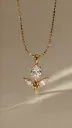 Fleur Radiance Pendant (18K gold tone)