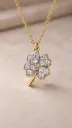 Clover Glow Pendant (18K Real gold tone)