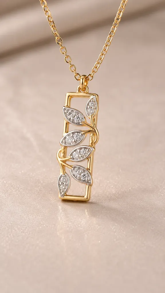 Ivy Grace Pendant (18K Real gold tone)