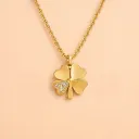 Aurelia Clover Pendant (18K Real gold tone)