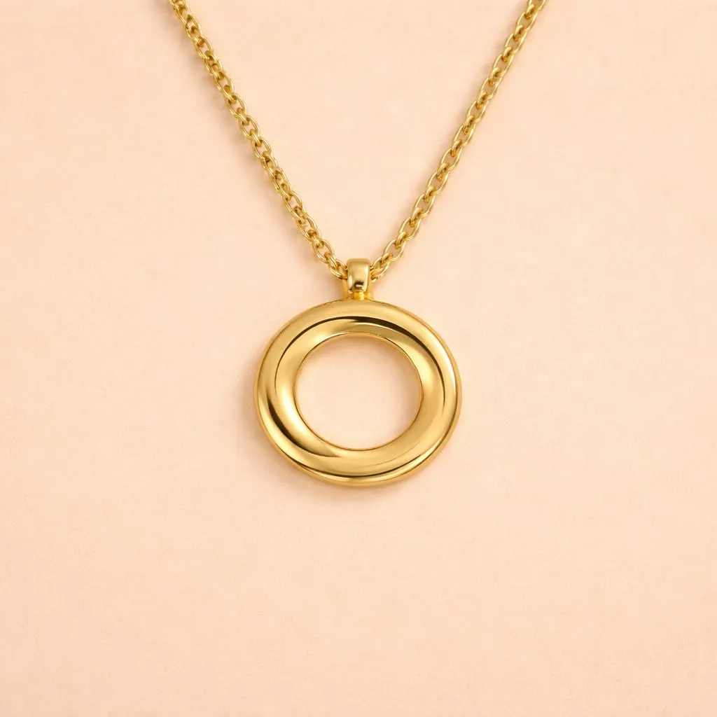 Aureon Halo Pendant (18K Real gold tone)