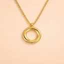Aureon Halo Pendant (18K Real gold tone)